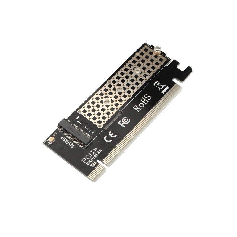Futheda M-Key PCIe Adapter M.2 NVME SSD to PCI Express Adapter Card for PC/2U Hight Server, PCIE GEN3 Full Speed Support PCIe X4 X8 X16 Slot, Support M.2 SSD 2230 2242 2260 2280 - Image 1